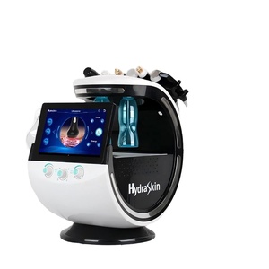 Appareil facial 7 en 1 à jet d'oxygène pour usage domestique, rajeunissement de la peau, élimination des points noirs, machine faciale bleu glace - Product Image 5