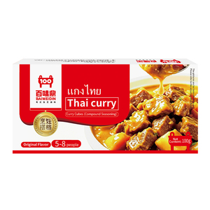 บาวเวย์ดิน ก้อนกะหรี่ (กวางตุ้ง) รสออริจินัล รสเผ็ดอ่อน รสเผ็ดจัดจ้าน สำหรับข้าวแกง เนื้อวัว ลูกชิ้นปลา ใช้ในครัวเรือนและร้านอาหาร - Product Image 4