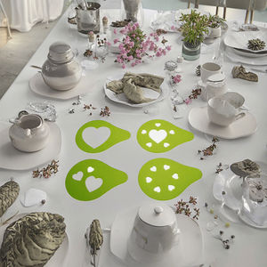 ชุดลายฉลุพลาสติกสำหรับกาแฟ4ชิ้นรูปทรงหัวใจยอดนิยม UJ-KT450 - Product Image 4