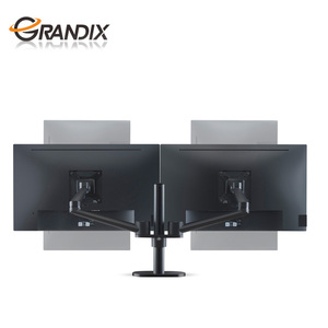 Chiều Cao Điều Chỉnh Nhôm Đa Màn Hình Bàn Núi Bracket <span class=keywords><strong>Monitor</strong></span> Arm Đứng <span class=keywords><strong>Dual</strong></span> LCD MountsTVs Trên Một Với VESA100X100MM - Product Image 5
