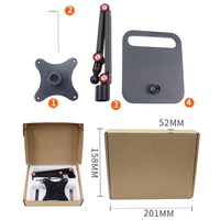 Portable 17.3 "support d'écran support de moniteur VESA réglable en hauteur support de moniteur de bureau debout libre support pliable caractéristique nouveau