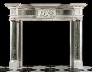 Chimenea tallada francesa Talla de piedra de estilo europeo y americano retro para la sala de estar - Product Image 5