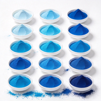 Poudre de colorant bleu premium à forte puissance de teinture pour peinture, plastique, cires, fibres et caoutchouc - Colorant bleu soluble dans l'huile