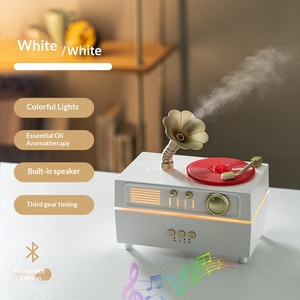 Retro Rotating Phonograph USB Humidifier with for for Ultrasonic Atomizer Low-Capacity Aroma <strong>Diffuser</strong> 2-8 Hours Timing - Product Image 2