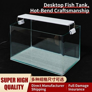 Acquario da Tavolo JSD Nano HD in Vetro Ultra Trasparente con Luce LED, Filtro e Termometro per <span class=keywords><strong>Pesci</strong></span> Betta e Piccoli <span class=keywords><strong>Pesci</strong></span> - Product Image 4