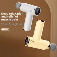 Mini pistolet de massage portable léger de poche pour la relaxation musculaire du corps entier, 4 têtes de massage, moteur sans balais, batterie 2400 mAh