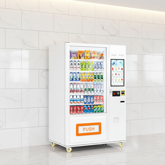 BD Slim Outdoor/Indoor Vending Machine Gym Lobbies Space-Saving Design Halal Vegan Options Supported CE Compliant ADA Coin Token