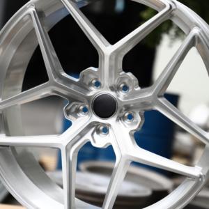 HTOR RFX11 16-24 pouces Muscle Car Wheels Roues en alliage forgé argenté brossé à plusieurs rayons pour A4 A8 M2 M3 M4 Model 3 <span class=keywords><strong>Mustang</strong></span> - Product Image 4