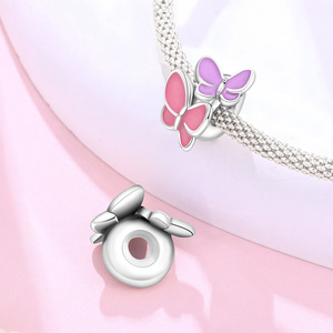 In stock, popular white copper butterfly <b>beaded</b> <b>bracelet</b>/jewelry pendant for women, fashionable and versatile - Product Image 5