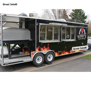 Kiosque conteneur à prix d'usine, espace de restauration, camion de cuisine mobile, remorque de cuisine de terrain pour pizzas, café, snacks et frites, utilisation extérieure - Product Image 4