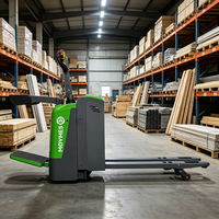 Transpalette électrique MOVMES CE certifié ISO, 2500 kg, avec batterie lithium sans entretien et moteur AC, pour la logistique d'entrepôt