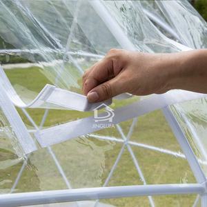 خيمة صينية فاخرة خارجية شفافة مقاومة للماء من كلوريد البولي فينيل خيمة قبة جيوديسية بنجمة كوخ كوخ للحديقة والحفلات - Product Image 6