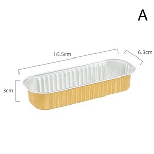 Mịn tường Aluminum foil container thực phẩm lò microwavable takeout container thực phẩm - Product Image 3