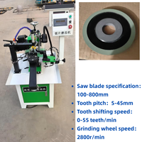 Affûteuse automatique de lames de scie circulaire à tête oscillante, moteur tout cuivre, panneau d'affichage intelligent, machine à affûter les disques de scie en alliage