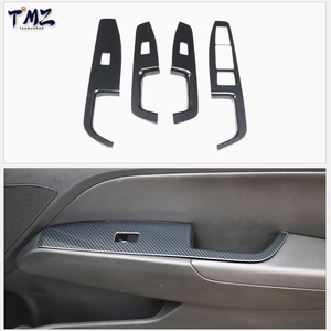 Full Set Interior Carbon Fiber Look Trim Sticker TMZ for Santa Fe DM 2013-2018 LHD Center Console Dashboard <strong>Door</strong> Accessories - Product Image 2