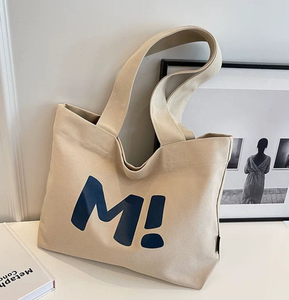 Women's Fashion Multi functional Portable Customizable <b>Large</b> Capacity Cotton <b>Canvas</b> Handbag Customized Logo Zipper Shopping <b>Bag</b> - Product Image 3