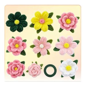 Kit de Manualidades Colorido, Alambre de Terciopelo de 7mm para Proyectos Educativos y Creaciones de Flores con Alambre Decorativo - Product Image 6
