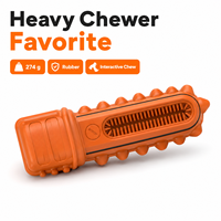 Jouet pour chien en caoutchouc durable et texturé, en forme de scie, pour outils électriques, pour la nettoyage des dents et l'hygiène dentaire, pour mâcheurs agressifs, avec couineur