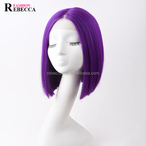 <span class=keywords><strong>Rebecca</strong></span> mode hd pas cher court dentelle avant cheveux synthétiques bob perruques pour femmes perruque synthétique avec dentelle avant - Product Image 1