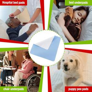 Almohadillas de cama lavables impermeables de 4 capas para incontinencia - Product Image 5