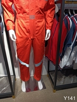 Combinaison pilote en coton pour hommes Combinaison ignifuge à manches longues unisexe Vente en gros uniforme de mécanicien d'usine