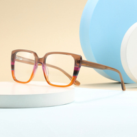 2024 gran oferta marco óptico de acetato de moda tendencia ojo de gato diseñador Marco de anteojos acetato grueso para Mujeres Hombres
