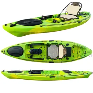 Caiaque 12ft mar sentado no topo do kayak oceano 2 pessoas pedal de pesca caiaque com pedais