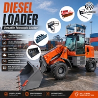 Chargeur télescopique FULCORE avec système de freinage pneumatique et forte traction pour travaux agricoles, chargeur diesel, livraison gratuite