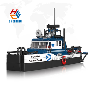 Moule King 10084 Modè<span class=keywords><strong>le</strong></span> Cadeau <span class=keywords><strong>Bateau</strong></span> de police Ensemble de briques pour enfants Puzzle Briques Assemblées Blocs de construction Ensemble Jouets - Product Image 1