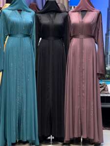 Abaya de Luxe 2026 Dubaï – Magnifique Vêtement Islamique Traditionnel Noir pour Femmes – Abaya d'Arabie Saoudite – Abaya de Dubaï – Vêtements Musulmans - Product Image 2