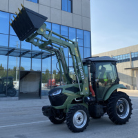 Tracteur Agricole Neuf à Bas Prix 150 ch 4x4, avec Godet Chargeur Frontal 4-en-1 – En Vente
