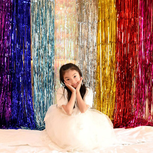 Multiple Size Many Colors Metallic Tinsel <strong>Foil</strong> Fringe Door <strong>Curtains</strong> for Wedding Party Decoration Photo Backdrop - Product Image 5