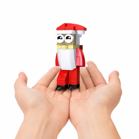 Set de Bloques de Construcción Personalizados con Personajes Navideños, Juguete de Construcción STEM, Ladrillos DIY OEM, Kit de Modelo Navideño, Regalo para Niños