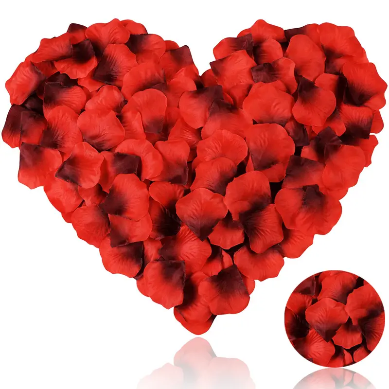 2023 5500pcs High Quality Decorative Valentine Mother's Day Gift Decor Artificial Rose Petals Non Woven Fabric Fake Rose Petals