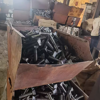 Vis à tête carrée pour concasseur à cône, acier au carbone grade 8.8, oxyde noir, M16 à M36, pour fixation de mousses et de revêtements concaves