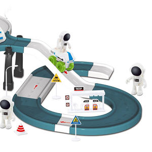 Hot Selling Kids Ruimtestation Raceauto Glijbaan Diy Elektrische Garage Set Speelgoed Parkeerplaatsen - Product Image 4