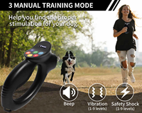 2-in-1 Luxus-Hundehalsband und -Leine aus Nylon mit Fernbedienung, Schocktraining, Piepton, Vibration, 9 Stufen, 1000m Reichweite, Wasserdicht, Verstellbar, Ergonomisch