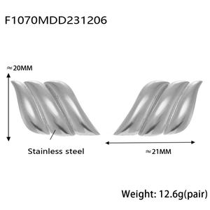 Boucles d'oreilles tendance en acier inoxydable de haute qualité, bijoux de mode, boucles d'oreilles en acier inoxydable 316 pour femmes - Product Image 4