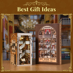 Minicity, Kit de Rompecabezas de Madera para Librería, Biblioteca de Leyes, Juguetes de Madera en 3D, <span class=keywords><strong>Casa</strong></span> de Muñecas, Habitación para Regalos Originales - Product Image 5