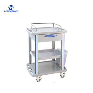 Longermay Abs Plastic Medische Verpleegster Ziekenhuis Spoedeisende Geneeskunde Trolley - Product Image 3