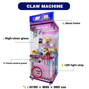 Machine à griffes d'arcade à monnayeur <span class=keywords><strong>pour</strong></span> adultes, machine à poupées <span class=keywords><strong>pour</strong></span> parcs d'attractions et aires <span class=keywords><strong>de</strong></span> jeux intérieures - Product Image 2