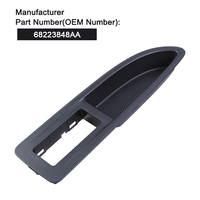 Couvercle de panneau de commutateur de fenêtre de poignée de porte latérale avant droite 68223848AA pour Dodge Avenger 2011-2014