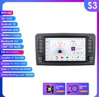 Lecteur multimédia MP5 Android 8 pouces avec GPS, Carplay, lecteur de cassette, prise en charge du CD, 3G, 4G, USB, carte SD pour Mercedes-Benz W164