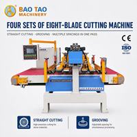 Machine de découpe automatique CNC BT-1200 à quatre groupes et huit lames, certifiée CE ou ISO, pour le traitement de la pierre et des carreaux de céramique