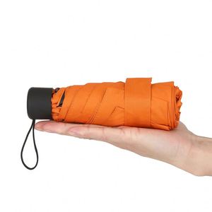 Parapluie de poche pliable en cinq sections, personnalisé, super UPF 50, manuel, mini, pliable, vente en gros - Product Image 1