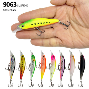 Esca Artificiale Minnow Sospesa Rozante 63SP Jerkbait 63mm 5g per TROTTA e BASS, Esca Dura Artificiale per Acqua Salata, Twitch Jerk Retrieve - Product Image 1