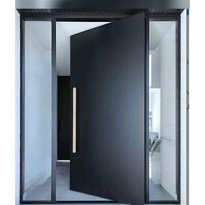 창이 48 X 96 인치 모던 알루미늄 피벗 도어 디자인, 주택 출입문용 - Product Image 5