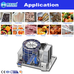 Équipement de réfrigération pour crevettes surgelées IQF en spirale, <span class=keywords><strong>congélateur</strong></span> automatique à spirale à moteur, excellent rapport qualité-prix JH - Product Image 2