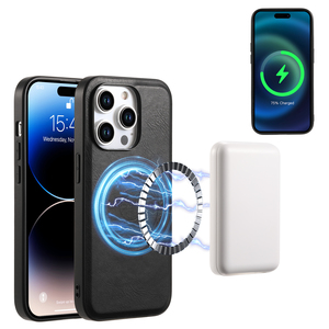 Étui magnétique de protection 360° en cuir PU durable anti-rayures avec chargement sans fil pour <span class=keywords><strong>Apple</strong></span> séries 17/16/15/14/13/<span class=keywords><strong>12</strong></span> - Product Image 5