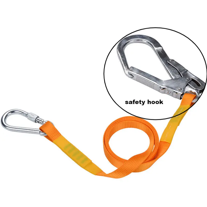 Wholesale Factory manufacturer Industrial personal protection equipment outdoor Aerial work Alloy Steel safety rope lanyard hook